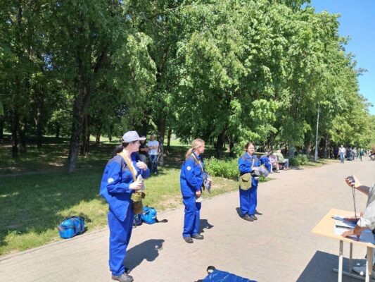 Районные соревнования санитарный звеньев и санитарных звеньев, в целях подготовки гражданских формирований гражданской обороны.