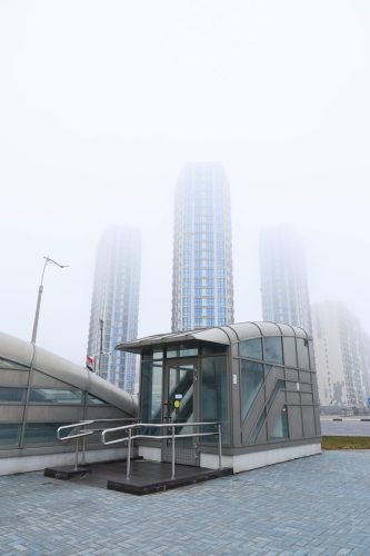 Подъемная платформа на пересечении ул.Аэродромной и ул. Брилевская